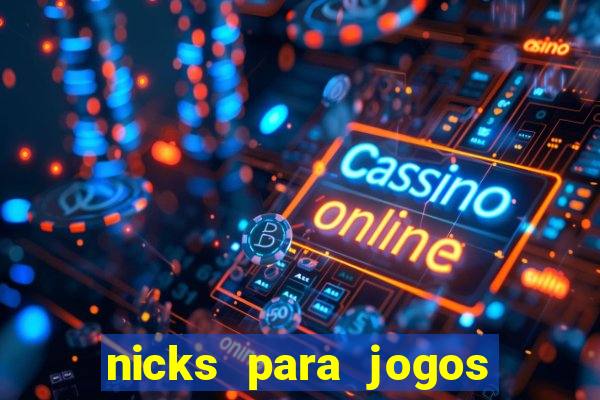 nicks para jogos de tiro